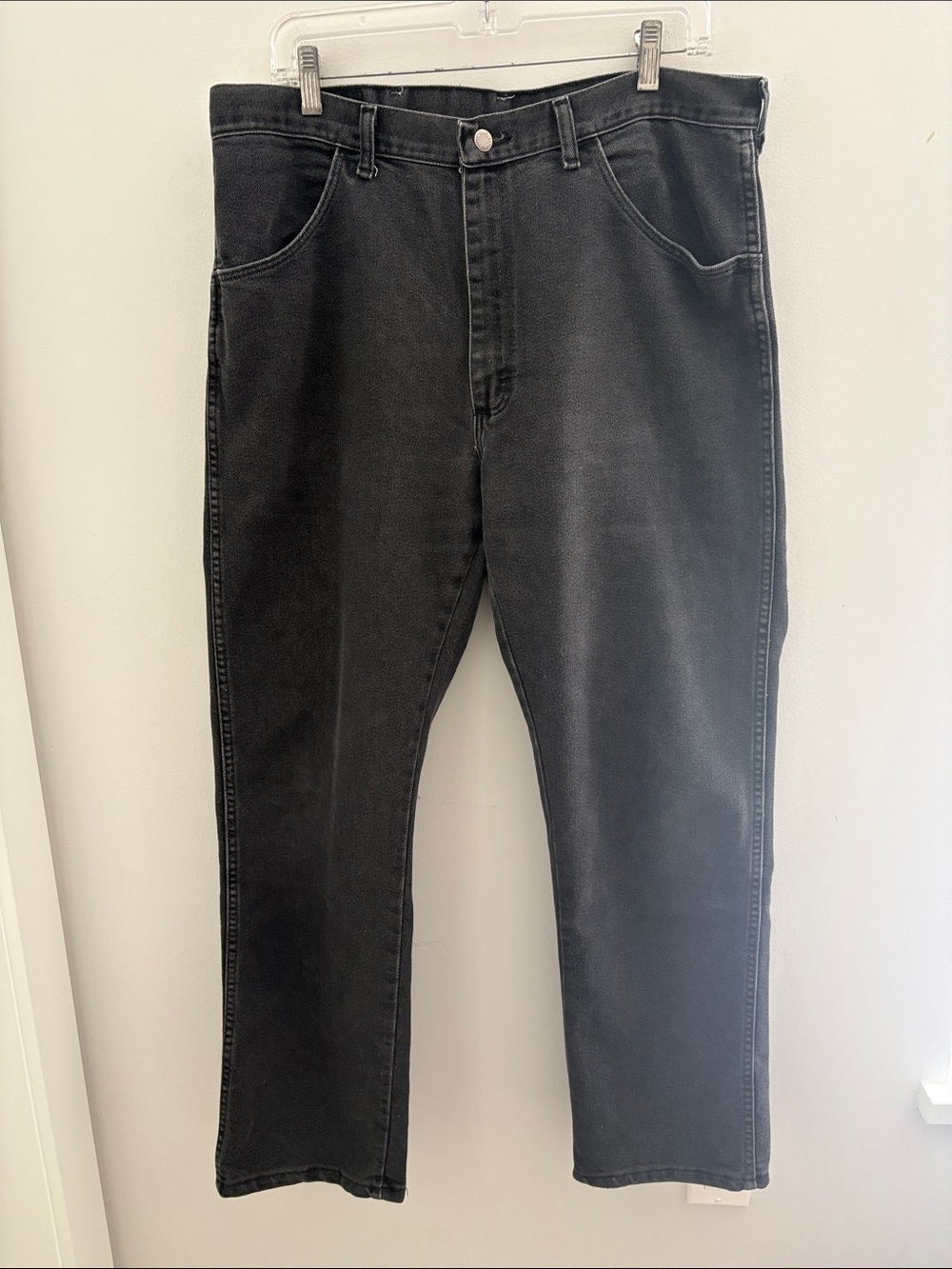 Wrangler Jeans Black Y2K Relaxed Straight Leg Size 36x30